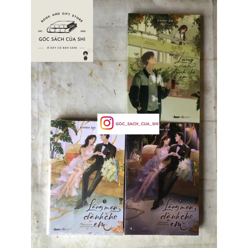 Trọn bộ 2 tập Lãng Mạn Dành Cho Em - Khinh Ảm (kèm tập ngoại truyện và phụ kiện như hình) 757841