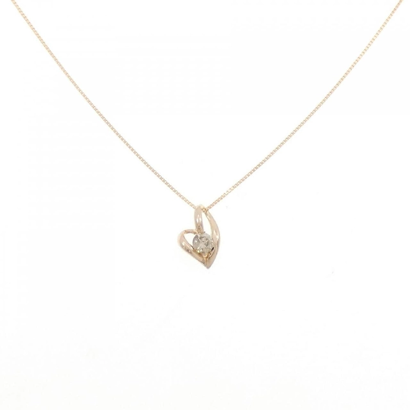 K18PG Dây chuyền trái tim kim cương 0.10CT - Hàng hiệu Chính hãng 857209