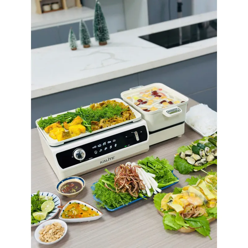 Nồi lẩu nướng 2-trong-1 Kalite KLG555 – Vừa lẩu vừa nướng, chuẩn tiệc gia đình ấm cúng 735882