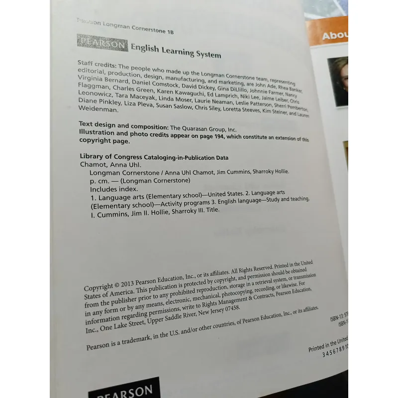 Cornerstine ( 1B, 3, 4, 5) - Pearson Longman 1019397