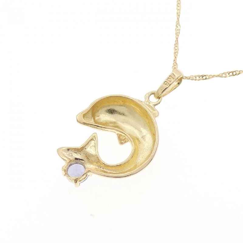 K18YG Dê biển Tanzanite Dây chuyền - Hàng hiệu Chính hãng 859559