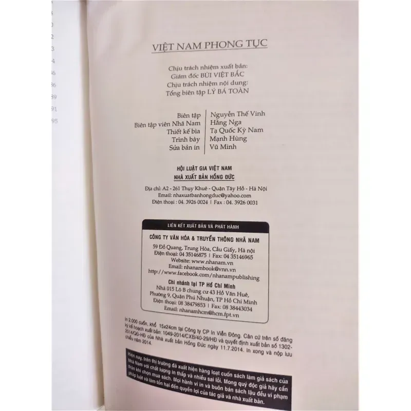 Sách: Việt Nam phong tục - TG: Phan Kế Bính 929299
