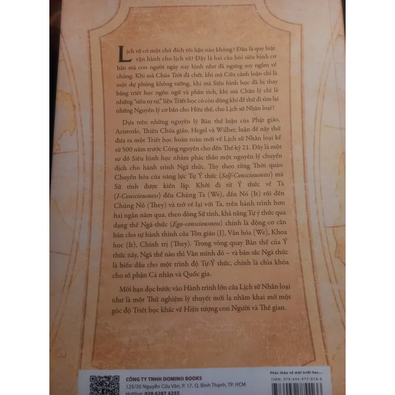 PHÁC THẢO VỀ MỘT TRIẾT HỌC CHO LỊCH SỬ THẾ GIỚI - NGUYỄN HỮU LIÊM  717820