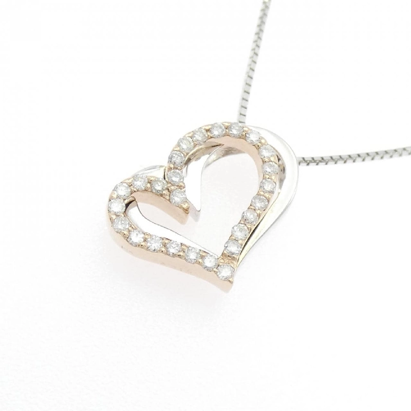 K18PG/K18WG Dây chuyền trái tim kim cương 0.21CT - Hàng hiệu Chính hãng 859656