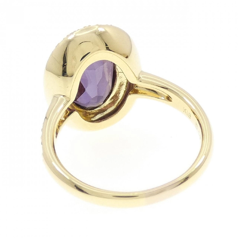 Nhẫn Sapphire tổng hợp K18YG 6.71CT - Hàng hiệu Authentic 849603