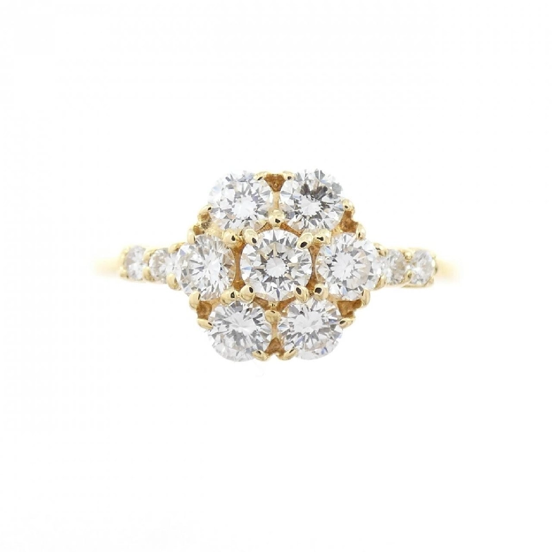 Nhẫn kim cương 750YG hoa 0.75CT - Hàng hiệu Authentic 852209