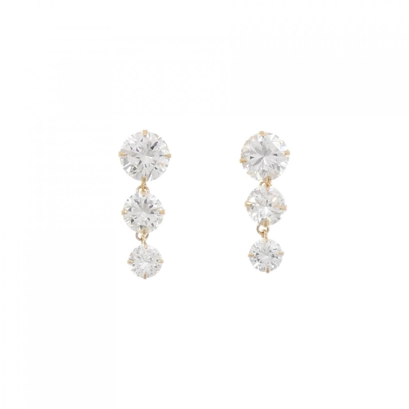 K18YG Bông tai Cubic - Hàng hiệu Chính hãng 874154