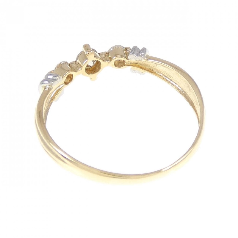 Nhẫn kim cương K18YG/PT900 0.20CT 671012