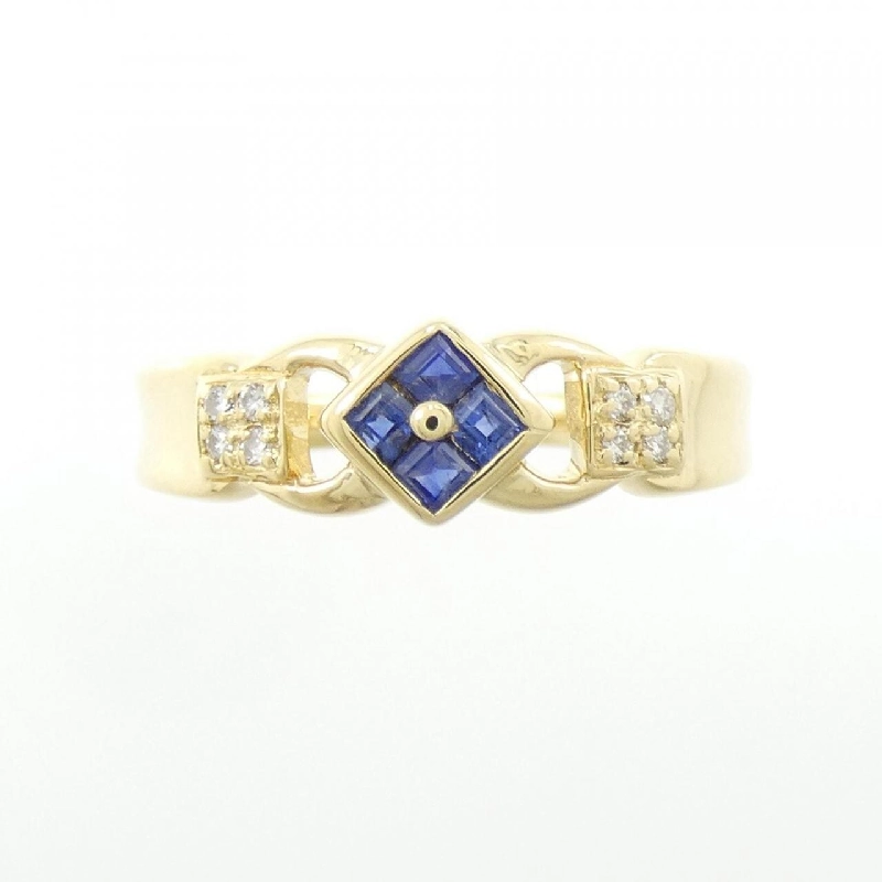 Nhẫn Sapphire K18YG 0.16CT 672003