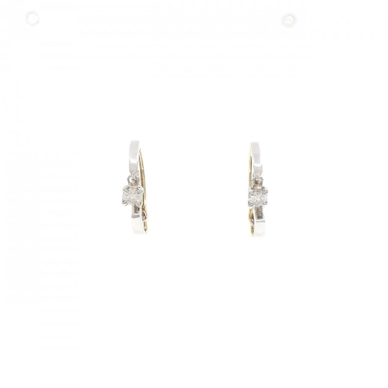 K18YG/PT900 Bông tai kim cương 0.10CT - Hàng hiệu Chính hãng 873799