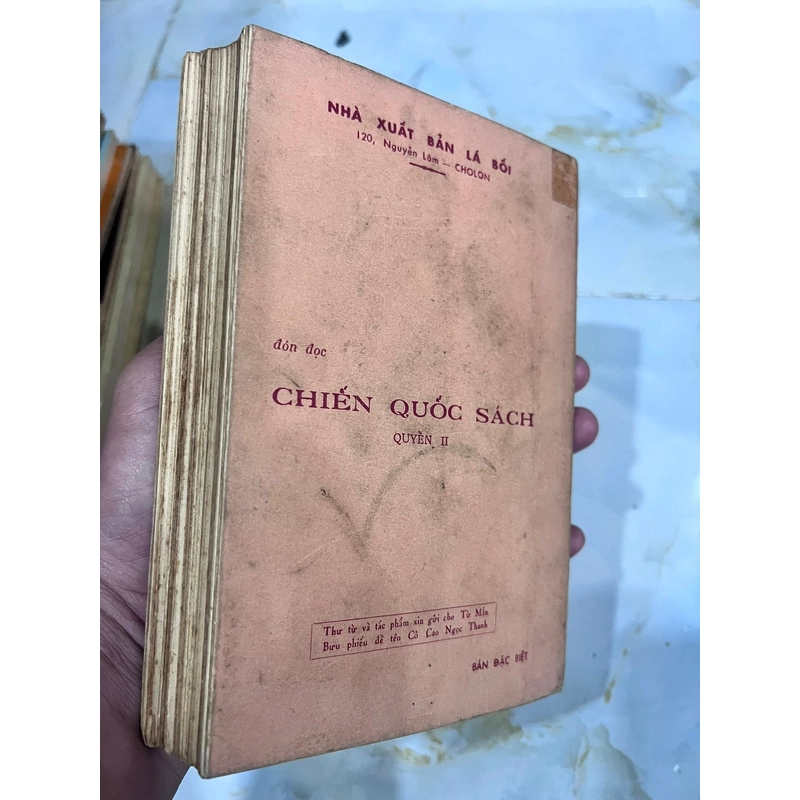 CHIẾN QUỐC SÁCH - BẢN ĐẶC BIỆT-  GIẢN CHI VÀ NGUYỄN HIẾN LÊ 531231