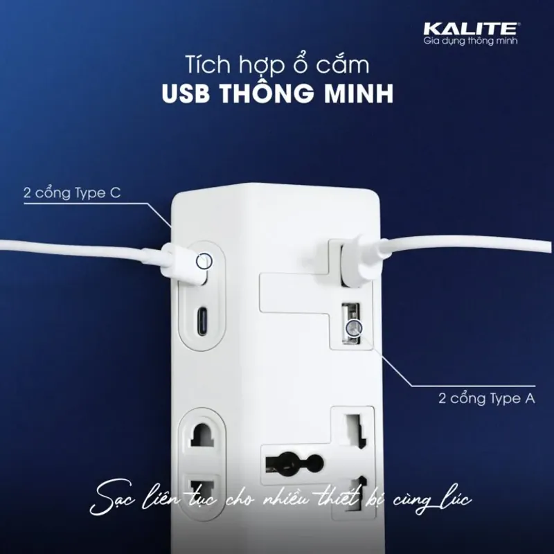 ⚡ KALITE KPS08 – Sạc nhanh gọn, không cần củ sạc 783712