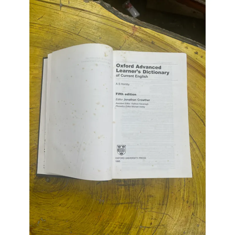 OXFORD ADVANCED LEARNER’S DICTIONARY OF CURRENT ENGLISH-A.S HORNBY 731924