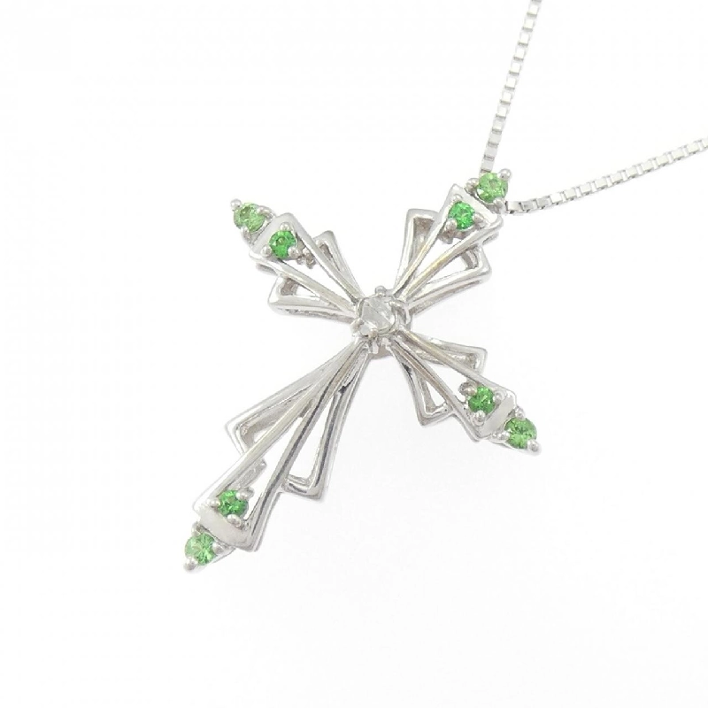 K18WG Đeo chéo Ngọc lục bảo xanh - Hàng hiệu Chính hãng 856266