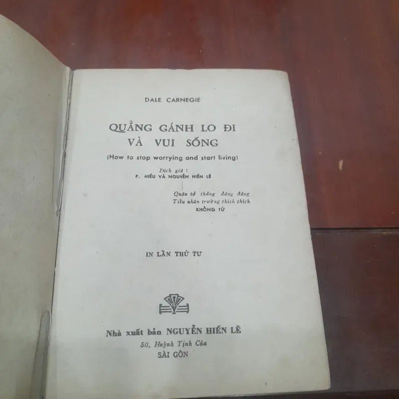 QUẲNG GÁNH LO ĐI và VUI SỐNG (nhà xuất bản Nguyễn Hiến Lê in trước 1975) 732101