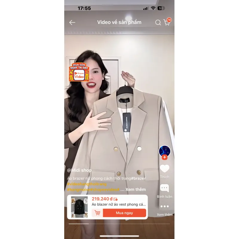 Áo blazer nữ size M 747394