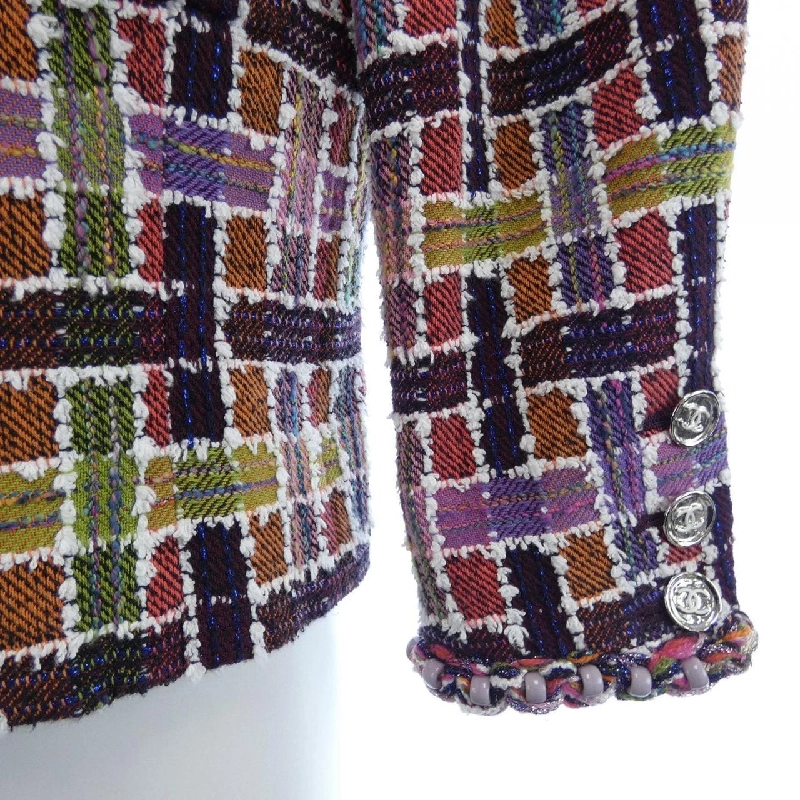 Áo khoác không cổ CHANEL METIERS D'ART P75234V66763 633412