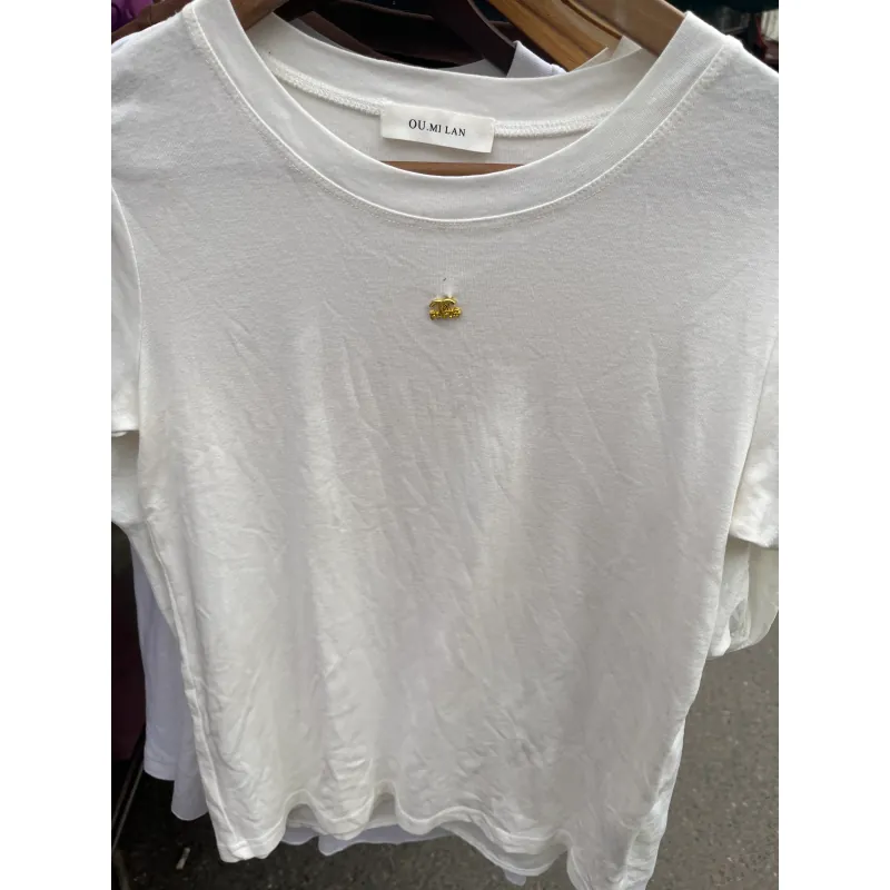 Áo len nữ cổ V bo hàng hiệu màu đỏ size M 707558