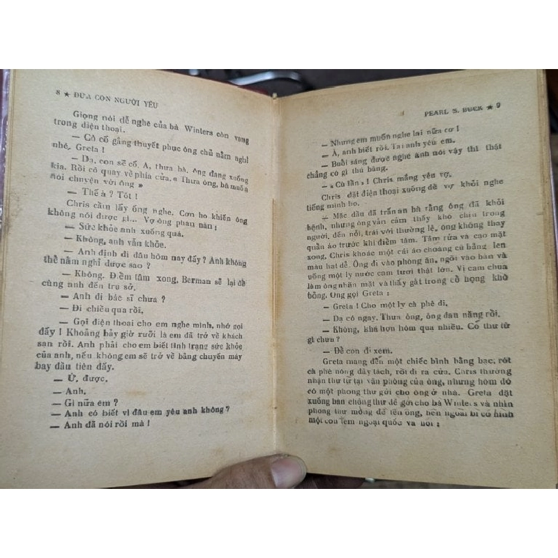 ĐỨA CON NGƯỜI YÊU - PEARL S.BUCK ( BẢN DỊCH VĂN HOÀ , BÌNH GIANG SÁCH ĐÓNG BÌA XƯA CÒN BÌA GỐC ) 304399