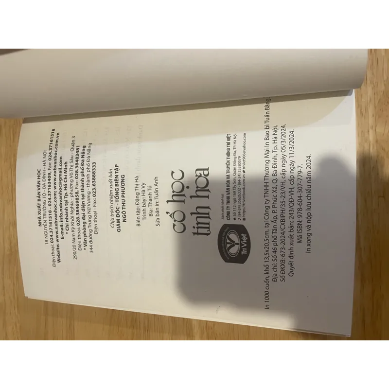 Sách Cổ học tinh hoa - NXB Văn Học và Trí Việt ấn hành 705462