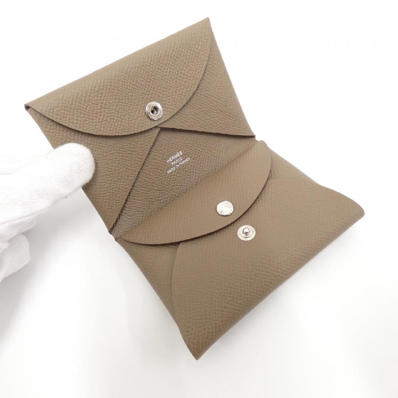 【Sản phẩm chưa sử dụng】Ví tiền Hermes Calvi Duo 083035CK 621503