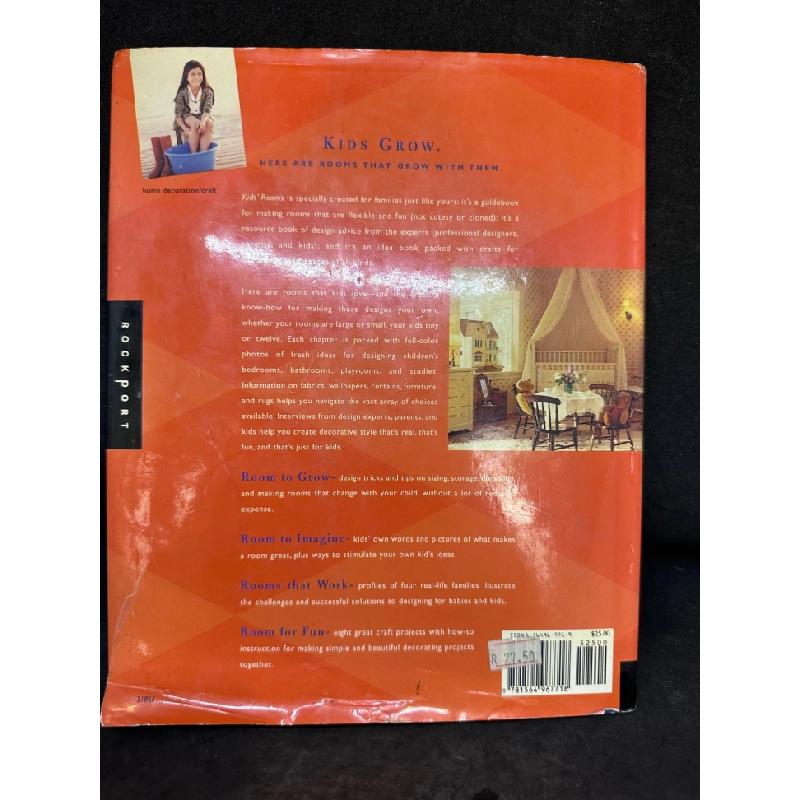 [Phiên Chợ Sách Cũ] Kid’S Room - A Hands-On Decorating Guide, Anna Kasabian, Bìa Cứng, (Bìa Áo Bị Rách), 2001 1503 411428