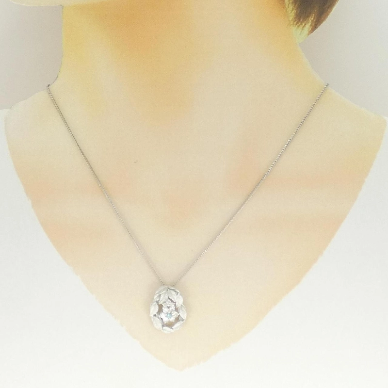 K18WG Hoa Kim Cương Dây Chuyền 0.57CT - Hàng hiệu Chính hãng 859969