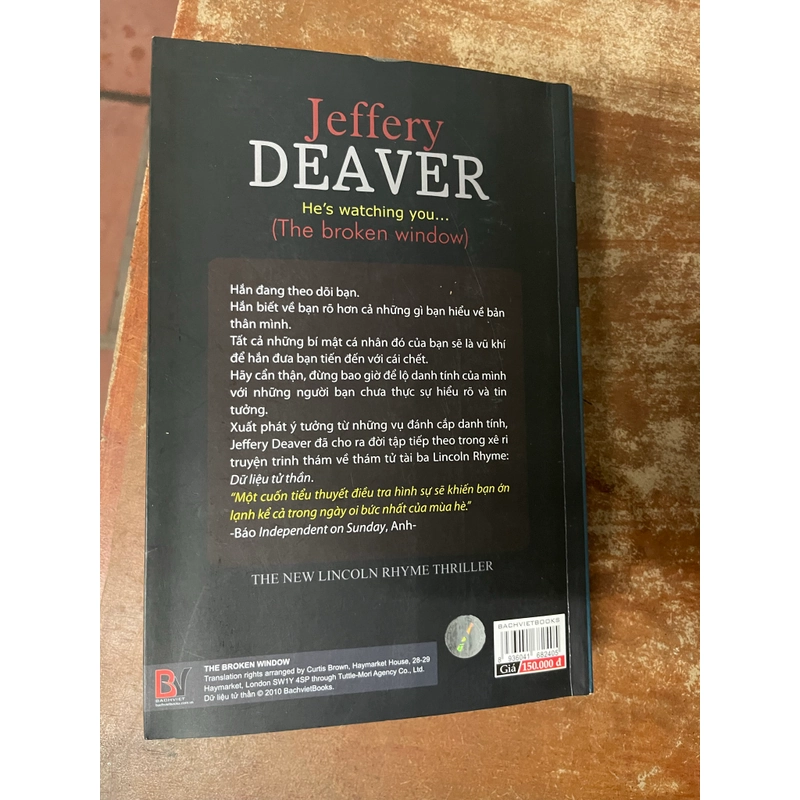 DỮ LIỆU TỬ THẦN- JEFFERY DEAVER  550077