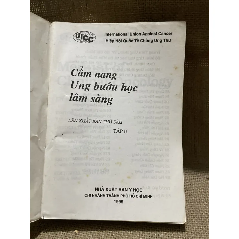 Cẩm nang ung bướu học lâm sàng - Tập 2- sách dịch  798997