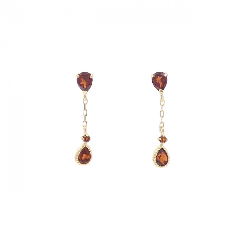 K18YG Garnet Bông tai - Hàng hiệu Chính hãng 871480