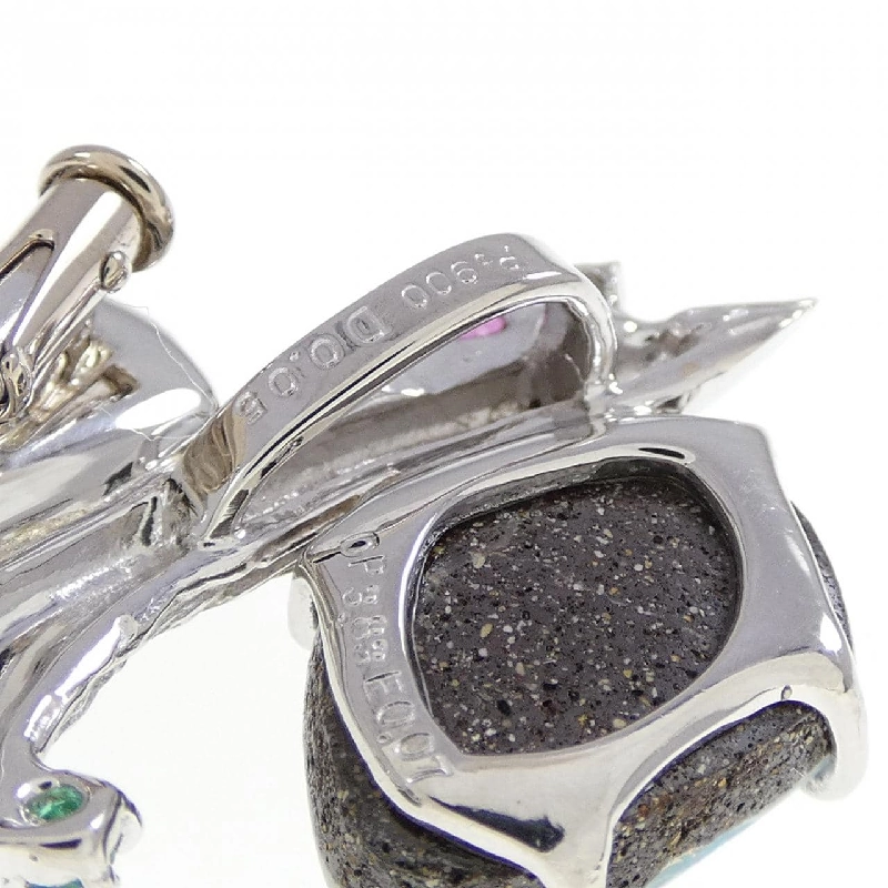 PT900/K14WG Đá màu Brooch 10.7CT - Hàng hiệu Chính hãng 873434