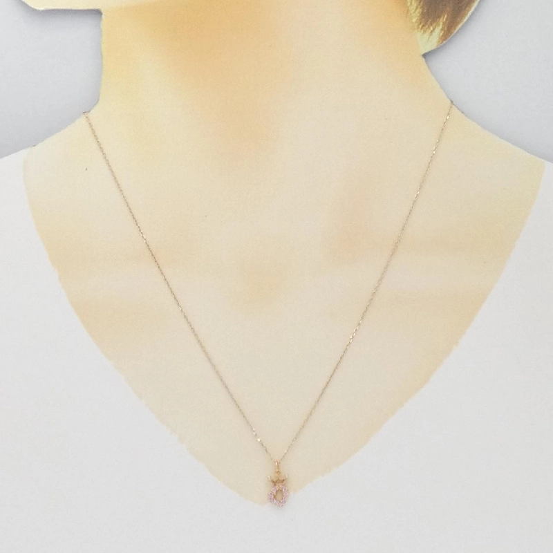 K10PG Vương miện × Trái tim Dây chuyền Sapphire 0.09CT - Hàng hiệu Chính hãng 863366