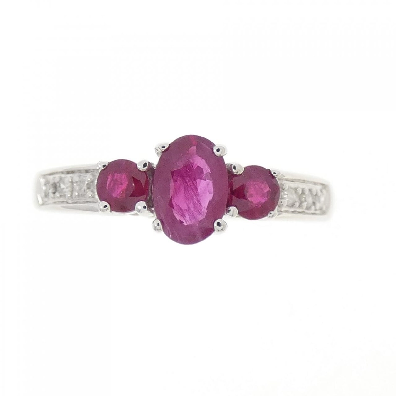 Nhẫn Ruby K14WG 668127