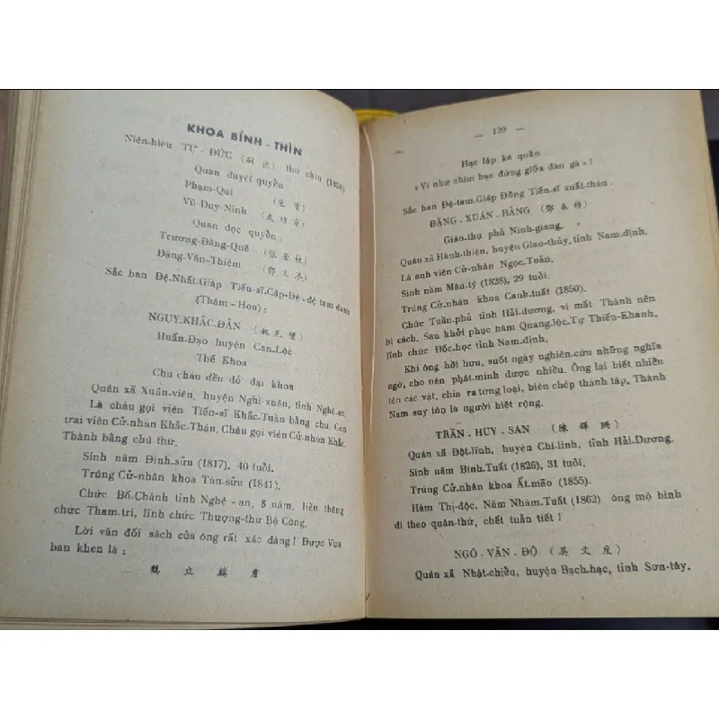 QUỐC TRIỀU ĐĂNG KHOA LỤC - TỪ PHÁT CAO XUÂN DỤC ( DỊCH GỈA LÊ MẠNH LIÊU ) 193520