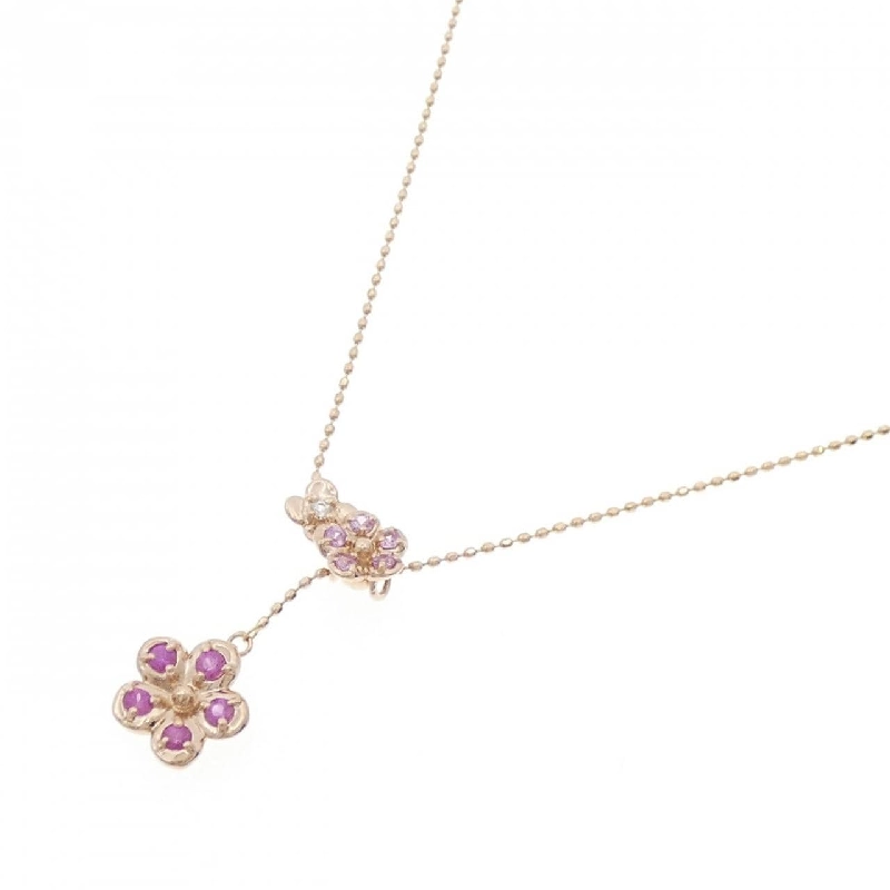 K14PG/K18PG Hoa Hồng Ruby Dây Chuyền - Hàng hiệu Chính hãng 858607