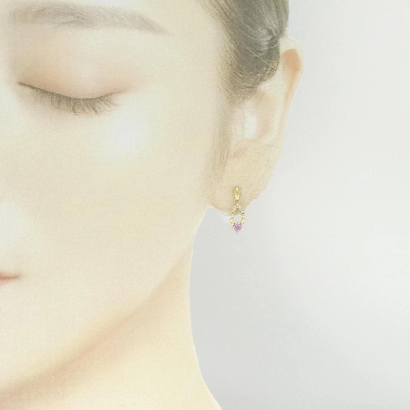 K18YG Sapphire Earrings - Hàng hiệu Authentic 867110