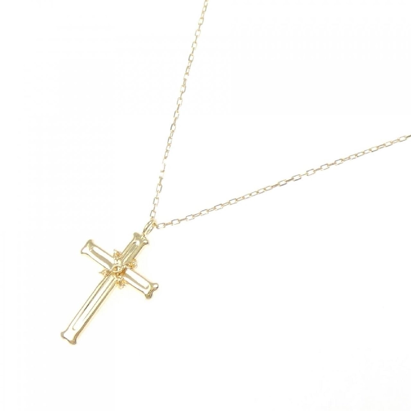 K18YG Dây chuyền hình chữ thập - Hàng hiệu Chính hãng 862012