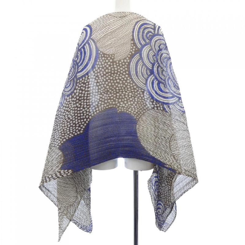 Pleats Please 2008 Chấm Bi Kẻ PP84-AD181 7573063 Poncho - Hàng hiệu Chính hãng 825373