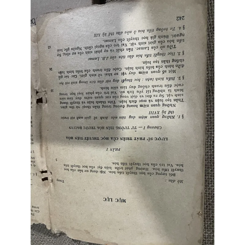 Học thuyết tiến hóa - 2 tập- cuốn 1 mất bìa  714914