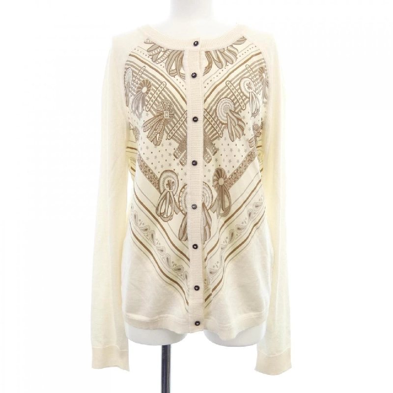 HERMES LES RUBANS DU CHEVAL *07-7751 Áo khoác cardigan 631183