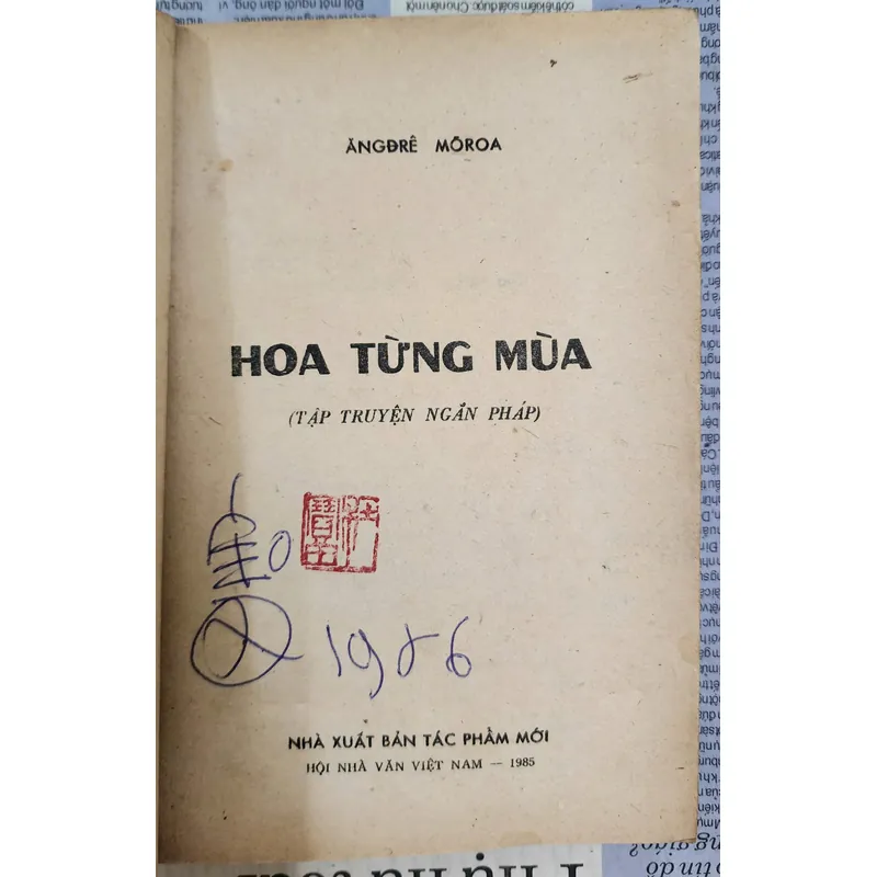 Truyện ngắn Pháp: HOA TỪNG MÙA - tác giả: André Maurois 705433