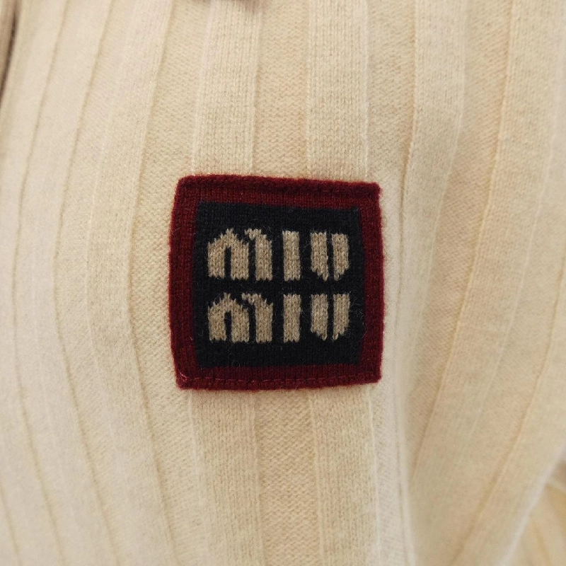 MIU MIU MIU MIU Logo Patch MML878 SOOO 138Q Áo len - Hàng hiệu Chính hãng 810262