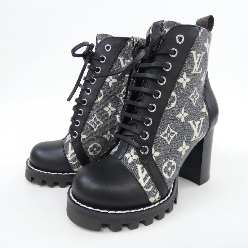 Giày boot LOUIS VUITTON Monogram Denim - Hàng hiệu Authentic 827932