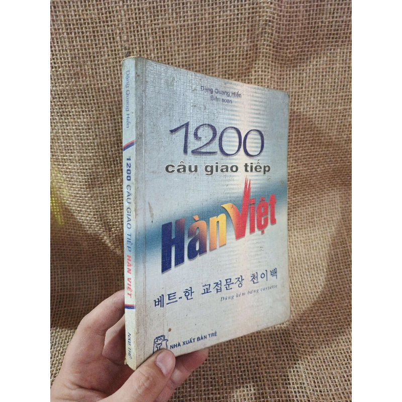 1200 câu giao tiếp Hàn Việt 2005 mới 80% ố (Sách học tiếng Hàn) HLSC2404 1028300