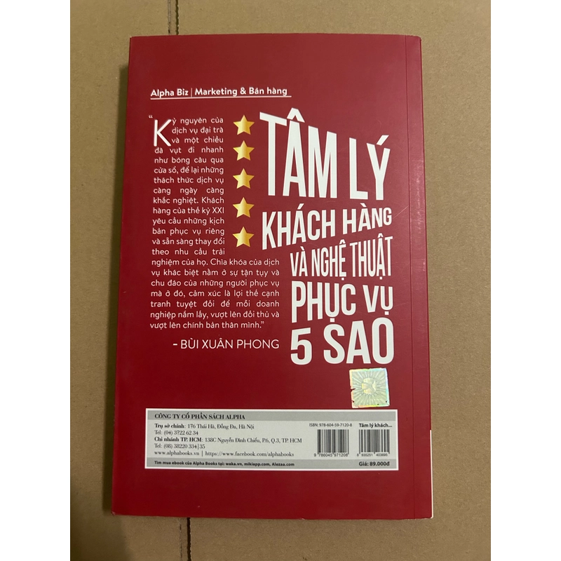 Tâm lý khách hàng và nghệ thuật phục vụ 5 sao 479043