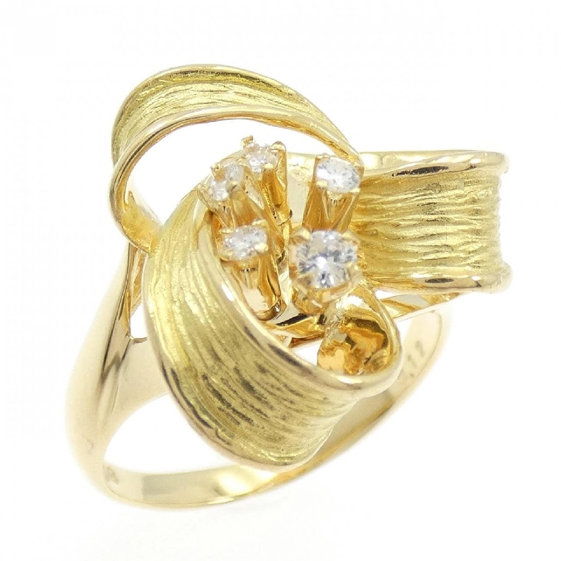 Nhẫn kim cương K18YG 0.12CT - Hàng hiệu Authentic 853315