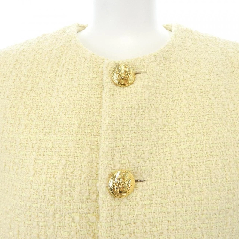 Celine CELINE Áo khoác không cổ 2V34O764L - Hàng hiệu Chính hãng 822509