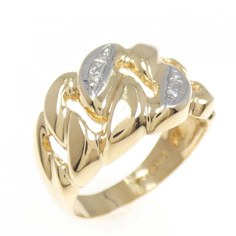 Nhẫn kim cương K18YG/PT900 0.02CT 672474