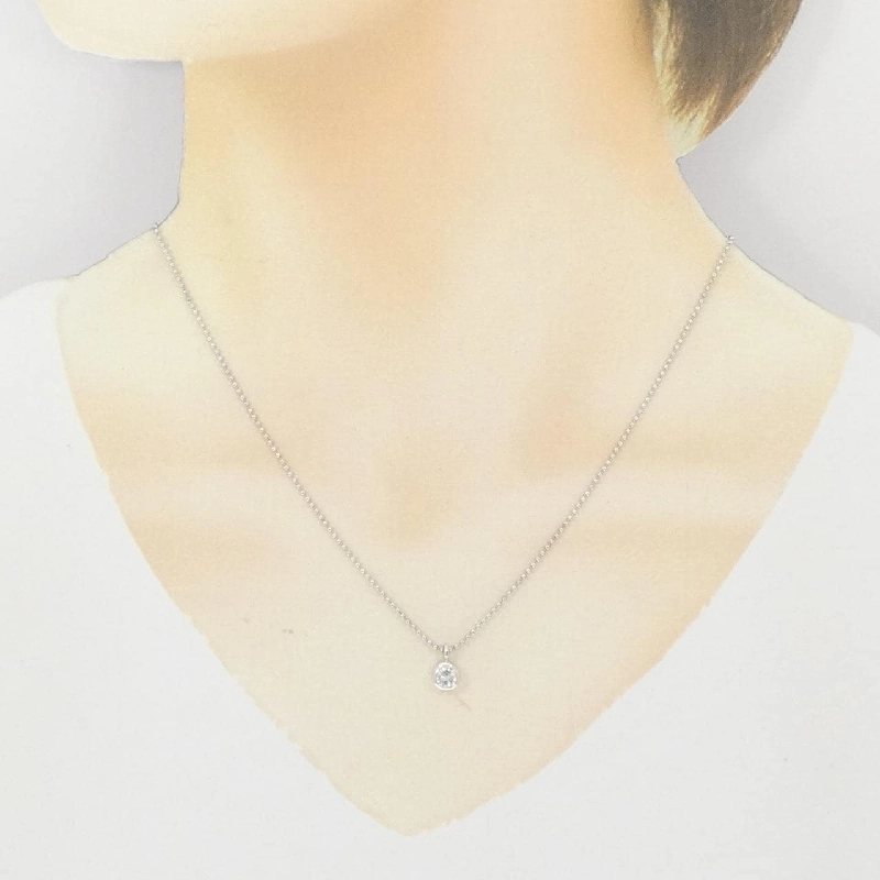 Dây chuyền kim cương Solitaire PT900/PT850 0.448 - Hàng hiệu Chính hãng 857964