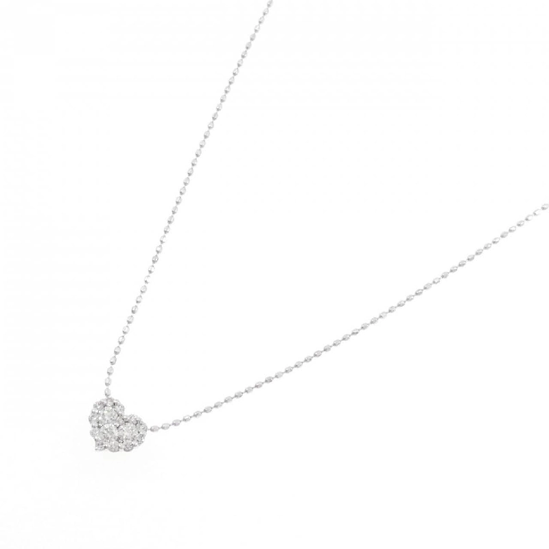 K18WG Dây chuyền kim cương hình trái tim 0.20CT - Hàng hiệu Chính hãng 858675